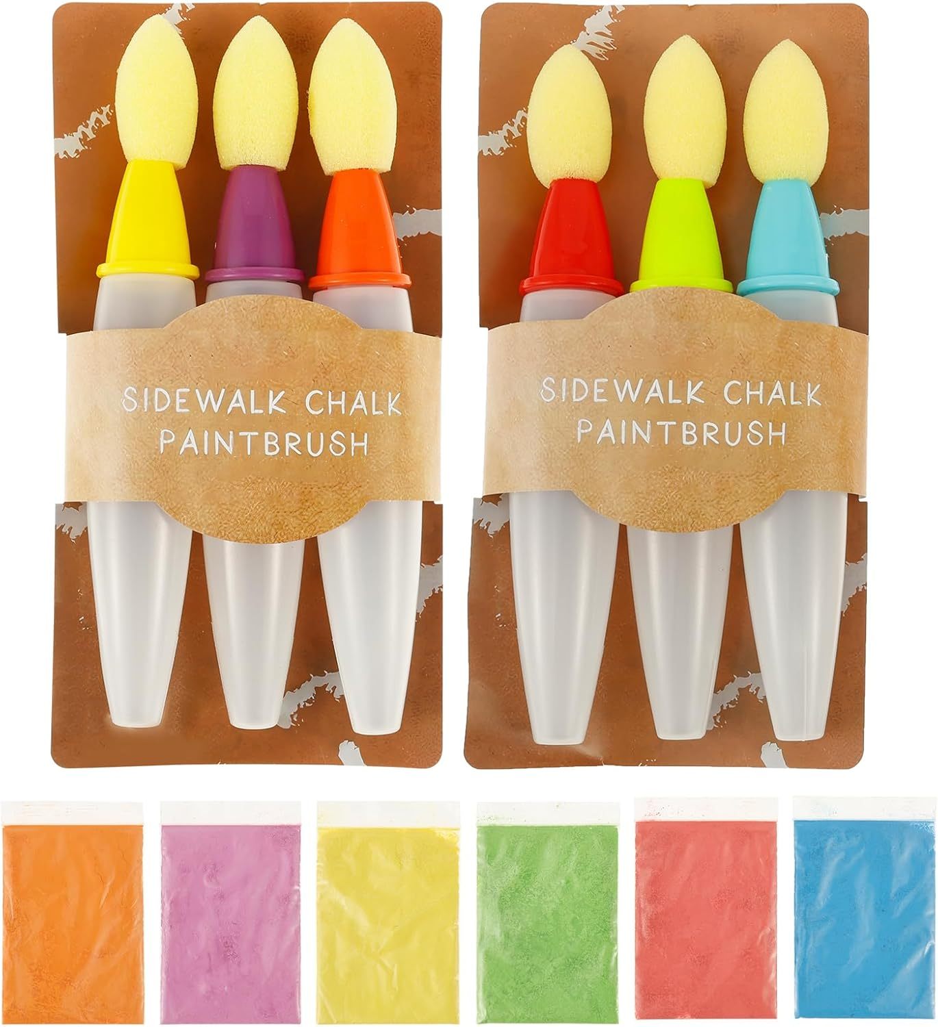 Sidewalk Chalk Paint Brush Set for Colorful Outdoor Fun 🌈