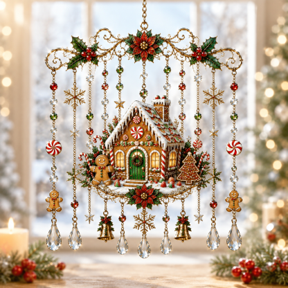 🔥Last Day 49% OFF - Handmade Christmas Stained Glass Window Hanging