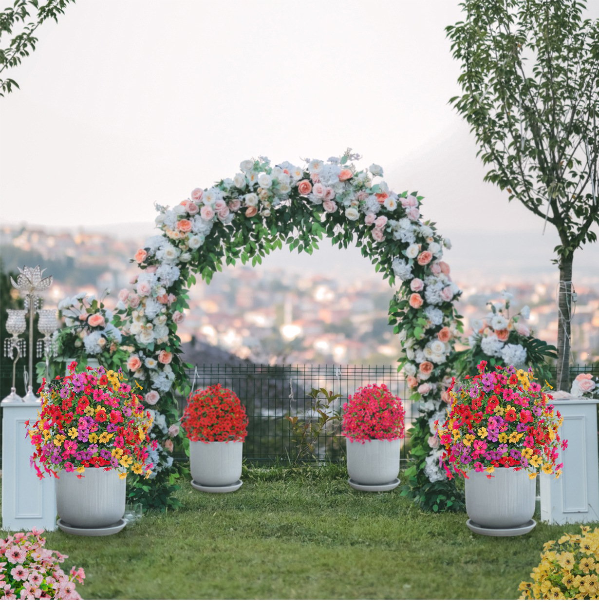 Last Day Promotion! 🔥Outdoor/Indoor UV Resistant & Waterproof Artificial Flower Decor ✅