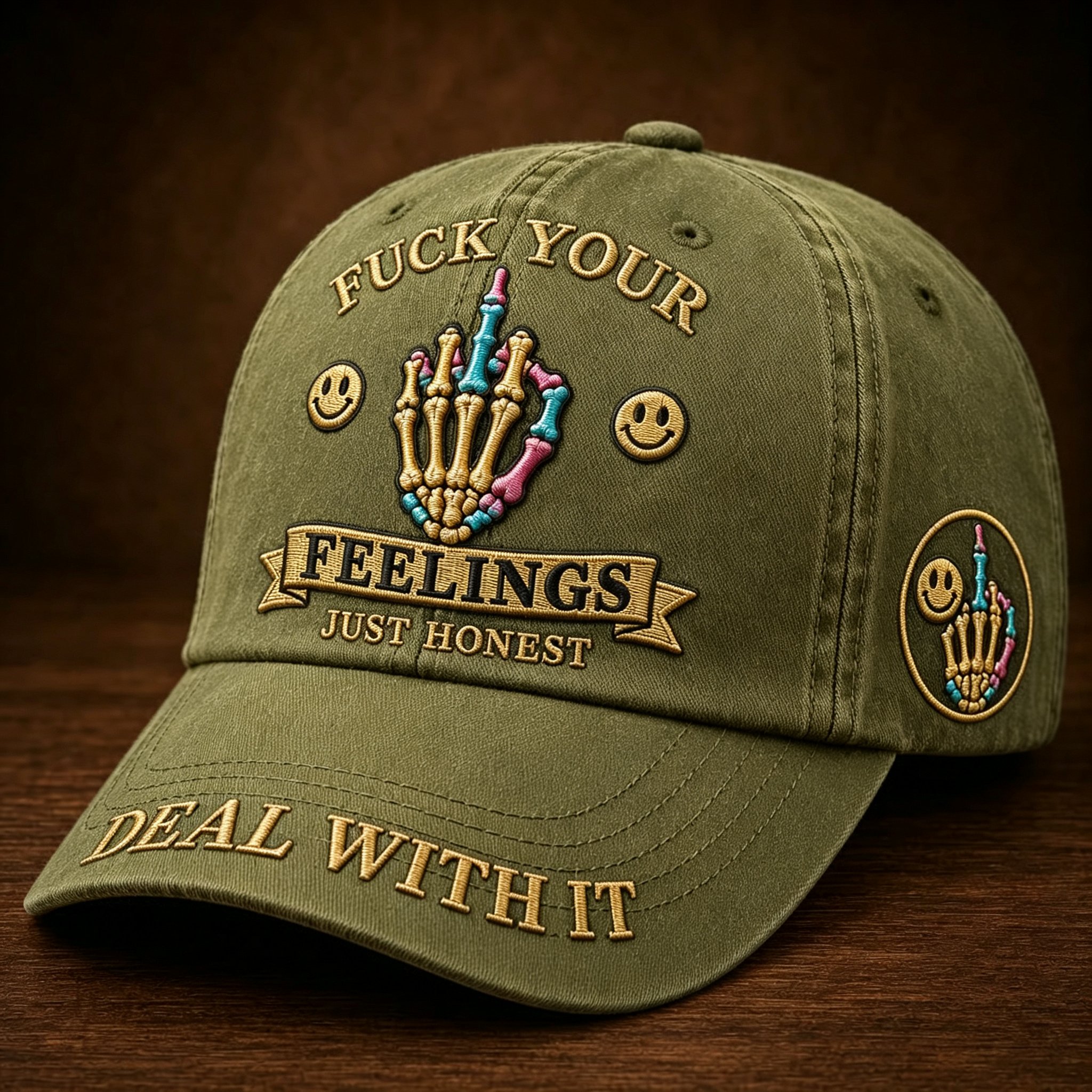 FXXK YOUR FEELINGS Cap🎁Free Double-Sided Honor Coin With Every Cap Purchase🔥Buy 2 Get 1 Free🔥