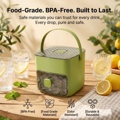 2-in-1 Large Capacity Ice Maker & Storage Bin Set 🧊(More fun and better than it looks on video✨)