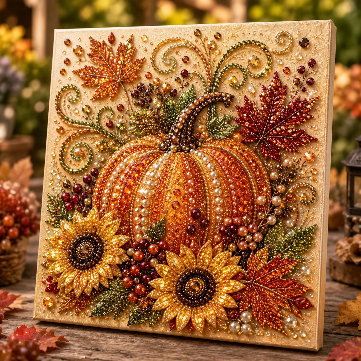 🔥Last Day Buy 3 Get 1 Free (Add 4 Pcs To Cart) - 🍂✨Autumn Pearl Painting Kit - Relaxing DIY Craft to Create Sparkling Fall Artwork
