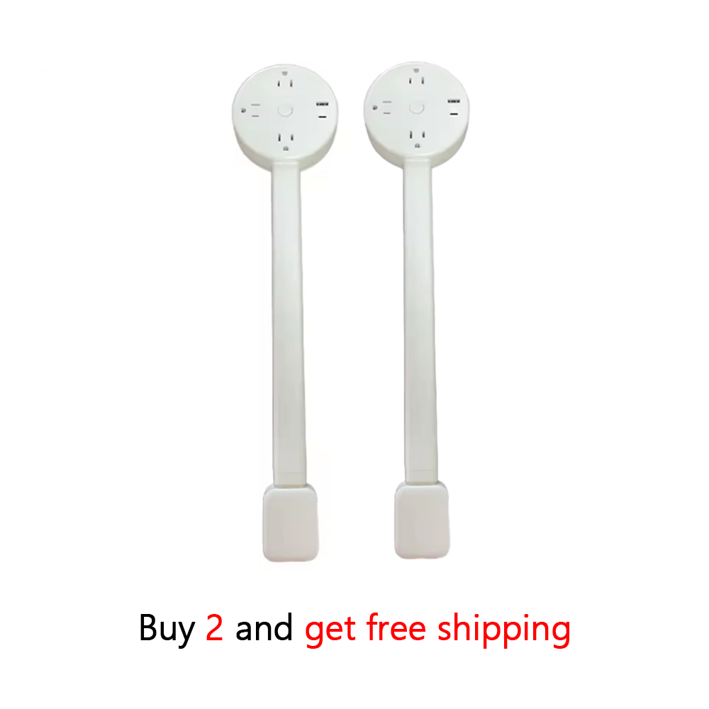 🔌 Extendable Power Outlet – Reach Power Anywhere, Instantly