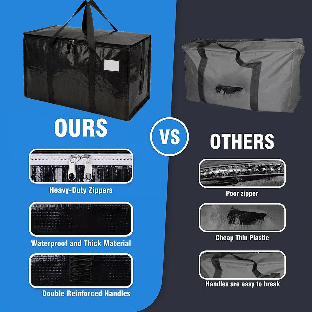 🎁Only $9.99 Last Day Promotion!24 Gallon Extra Large Heavy Duty Foldable Moving Bags