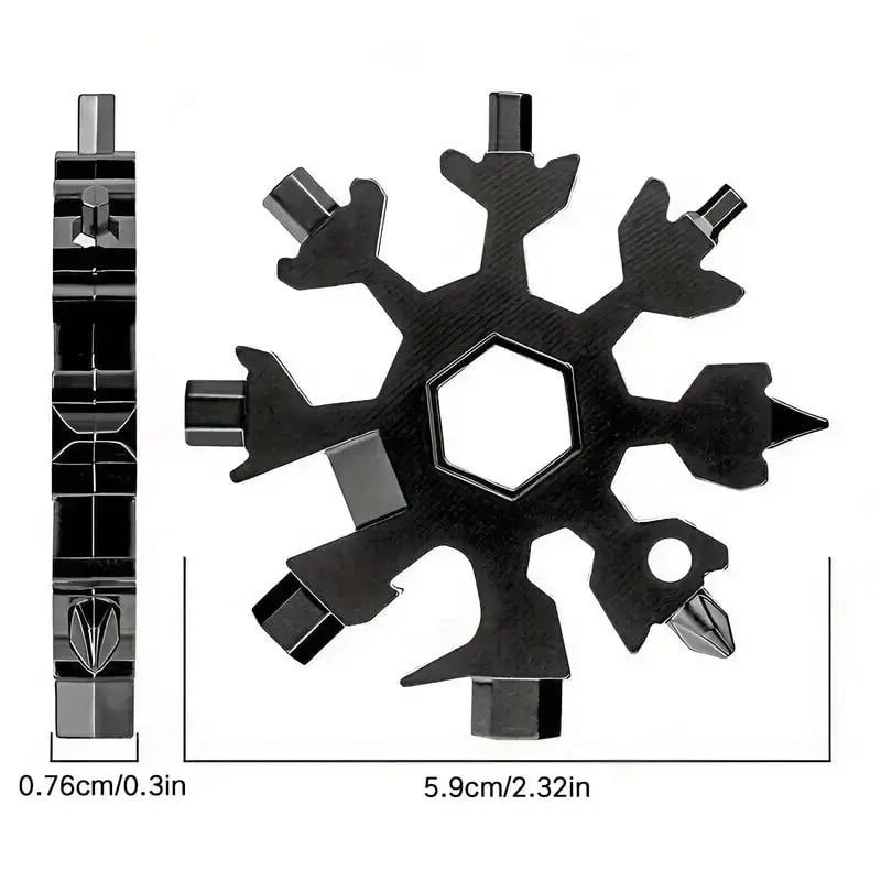 🎁New Multifunctional 18-in-1 Snowflake Wrench