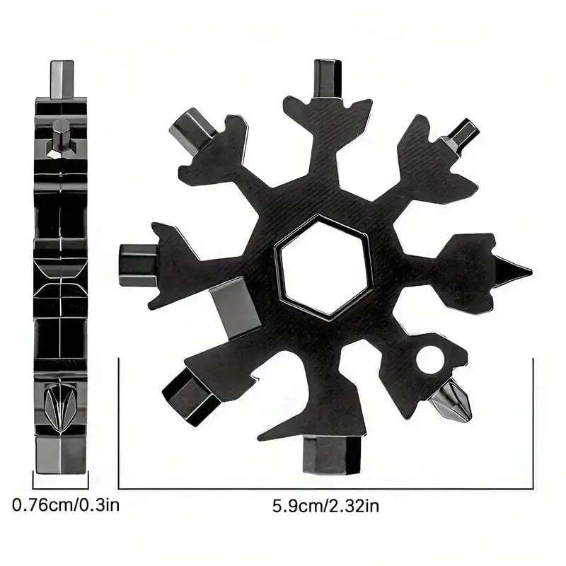 🎁New Multifunctional 18-in-1 Snowflake Wrench