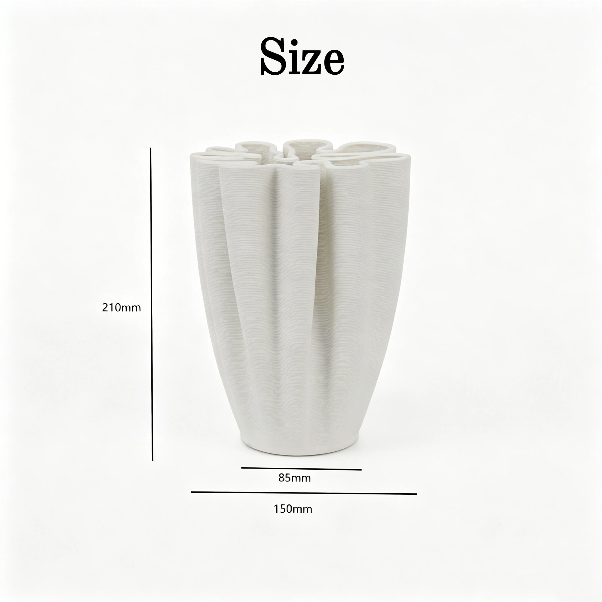 🌸 Sculptural Elegance: Hand-Fired Ceramic Vase for Beautiful Floral Art