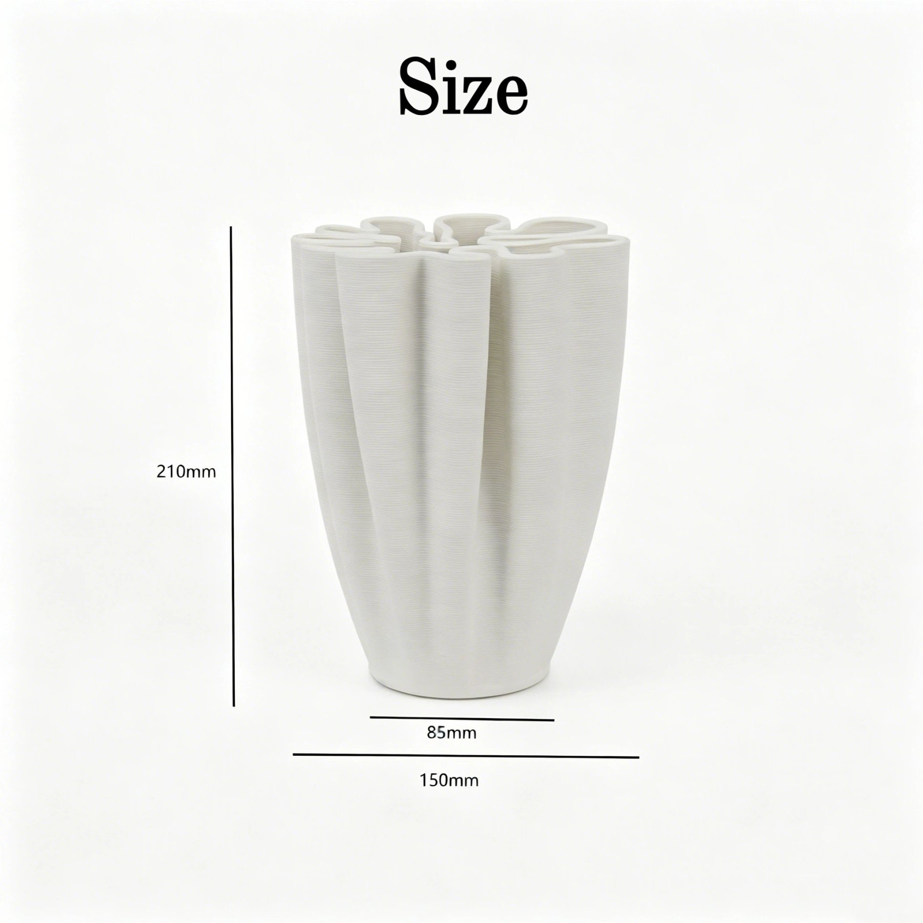 🌸 Sculptural Elegance: Hand-Fired Ceramic Vase for Beautiful Floral Art