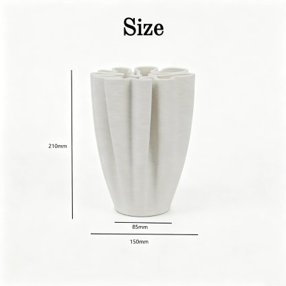🌸 Sculptural Elegance: Hand-Fired Ceramic Vase for Beautiful Floral Art