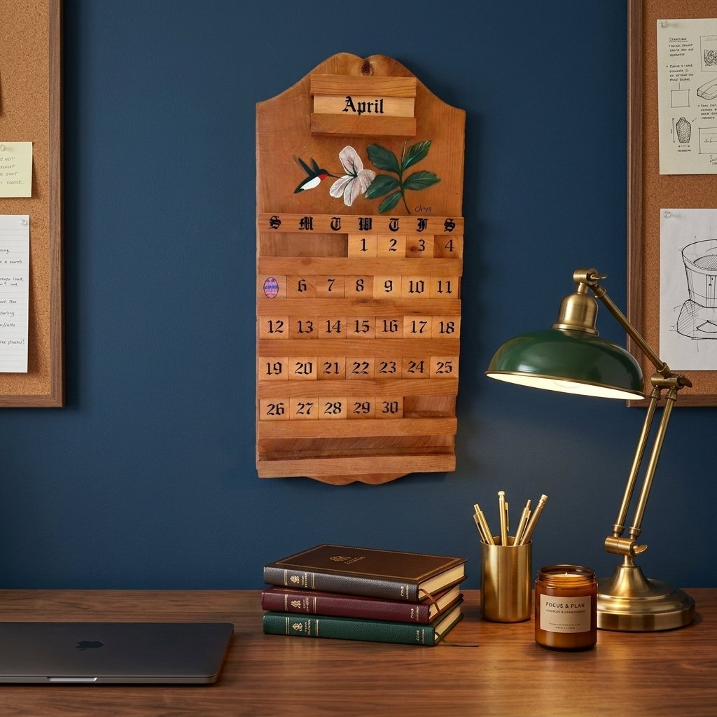 🔥Last Day 49% OFF - 🌿📆Handmade Vintage Wooden Perpetual Calendar