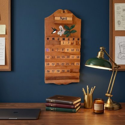🔥Last Day 49% OFF - 🌿📆Handmade Vintage Wooden Perpetual Calendar