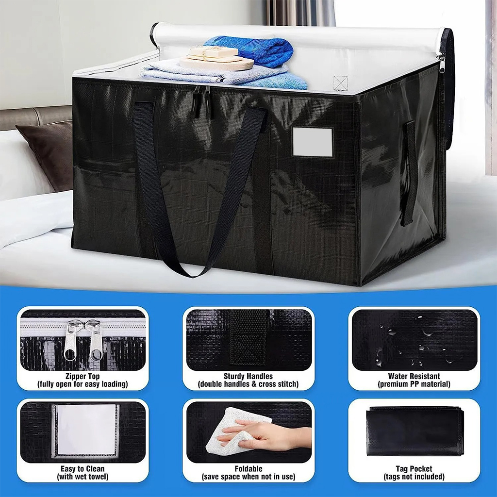 🎁Only $9.99 Last Day Promotion!24 Gallon Extra Large Heavy Duty Foldable Moving Bags