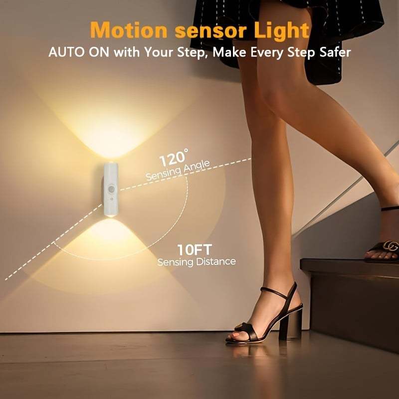 Human Body Detection Night Light Automatic Sensing 7 Color Wall Lamp