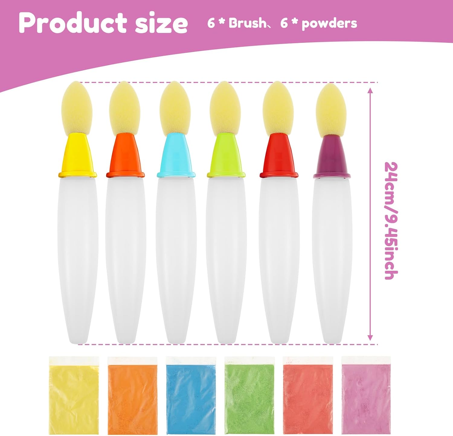 Sidewalk Chalk Paint Brush Set for Colorful Outdoor Fun 🌈