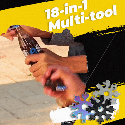 🎁New Multifunctional 18-in-1 Snowflake Wrench
