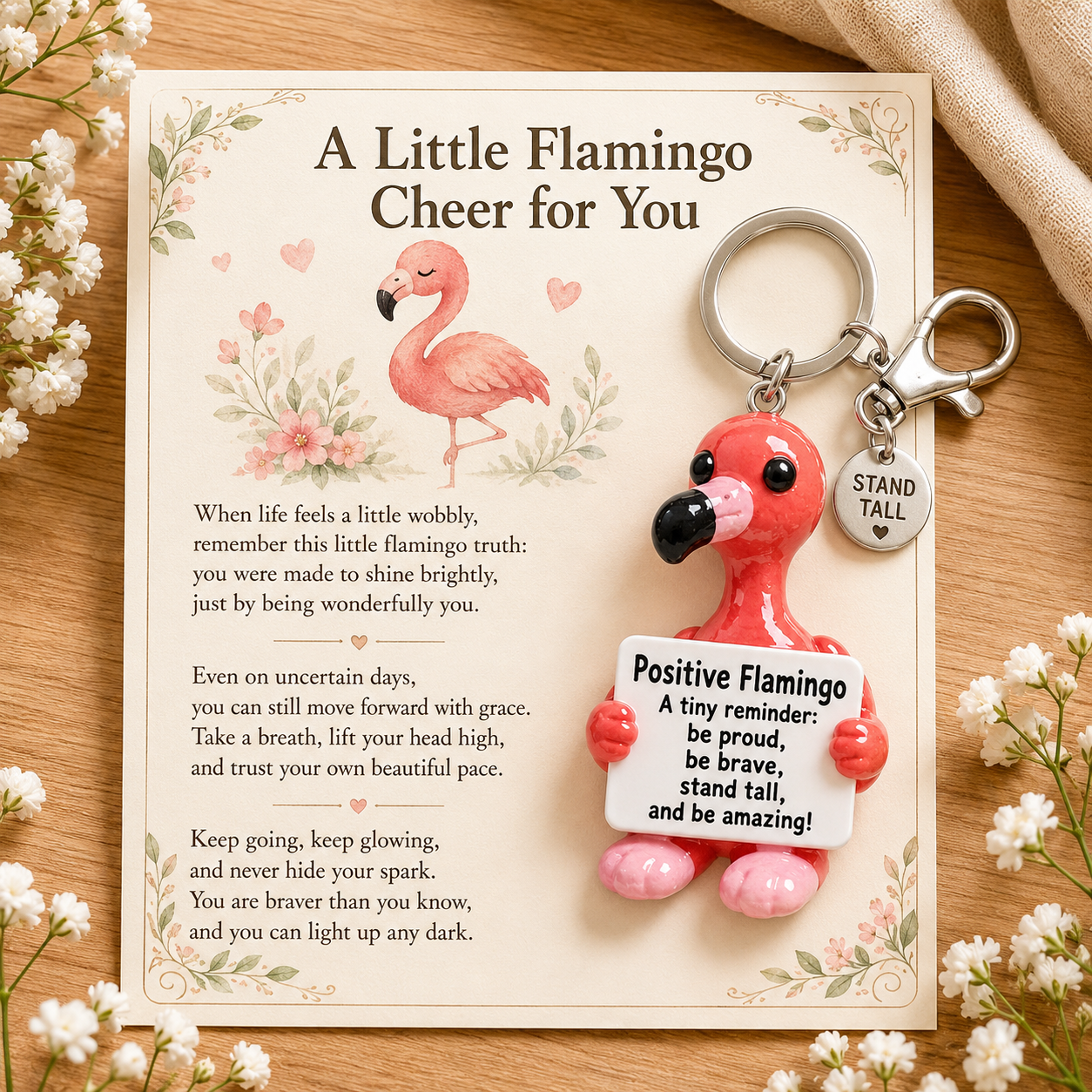 💖 Emotional Support Keychain Collection – A Tiny Reminder You’re Doing Better Than You Think
