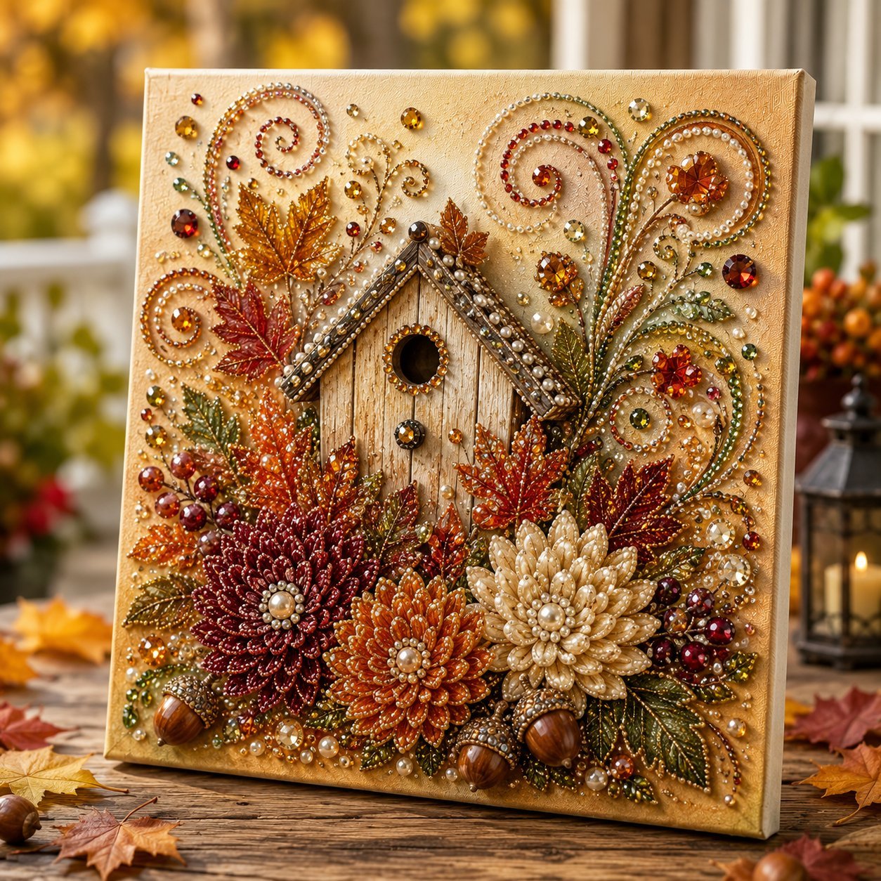 🔥Last Day Buy 3 Get 1 Free (Add 4 Pcs To Cart) - 🍂✨Autumn Pearl Painting Kit - Relaxing DIY Craft to Create Sparkling Fall Artwork