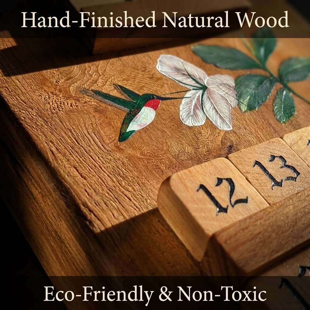 🔥Last Day 49% OFF - 🌿📆Handmade Vintage Wooden Perpetual Calendar