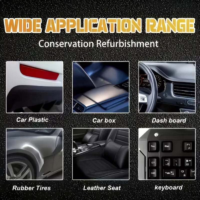 Premium Tire Coating & Trim Restorer: Bring Back the Original Deep Black Shine to Rubber and Plastic