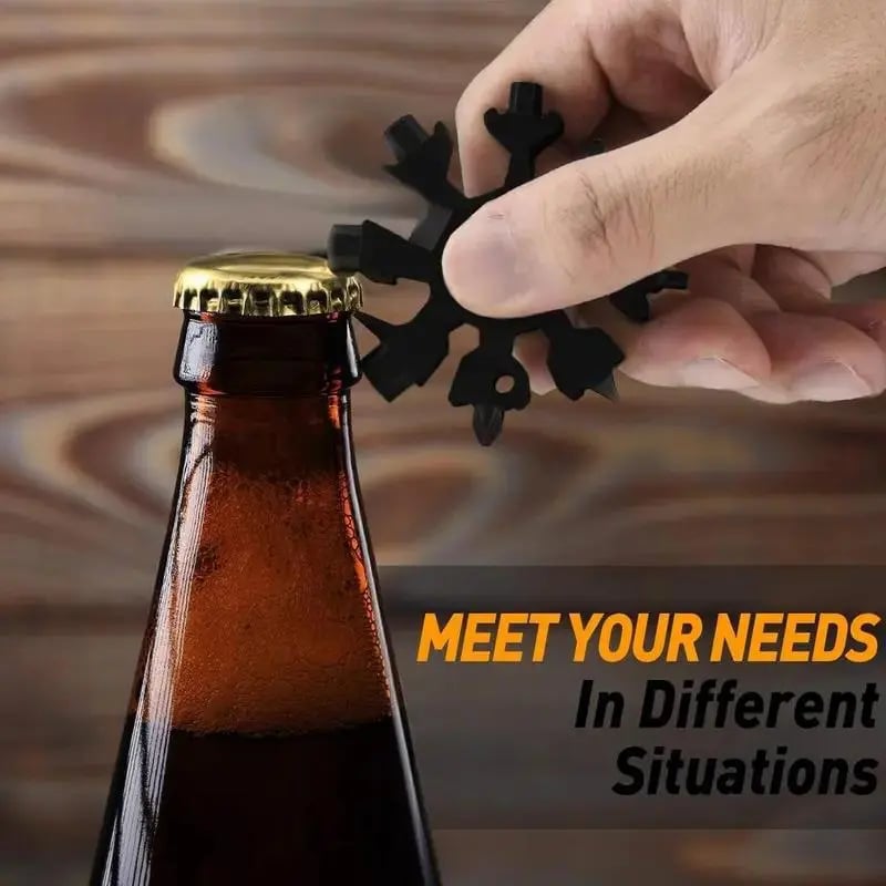 🎁New Multifunctional 18-in-1 Snowflake Wrench