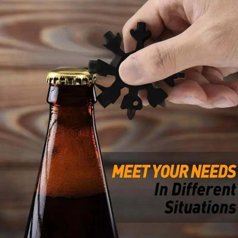 🎁New Multifunctional 18-in-1 Snowflake Wrench