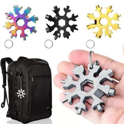 🎁New Multifunctional 18-in-1 Snowflake Wrench