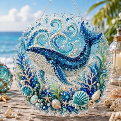 🎁Last Day 49% OFF - 🌊✨Ocean Pearl Art DIY Hanging Ornament Kit🔥Last 4 hours🔥BUY 3 GET 1 FREE (Add 4 Pcs To Cart)