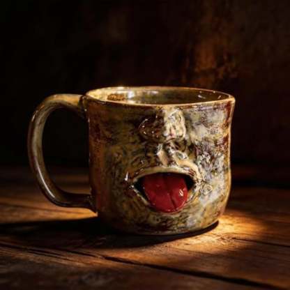 Wacky Face Mug with Protruding Tongue