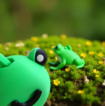 🐸Cute Frog Desk Organizer —— 😃😞A Fun Little Desk Buddy That Changes Expression