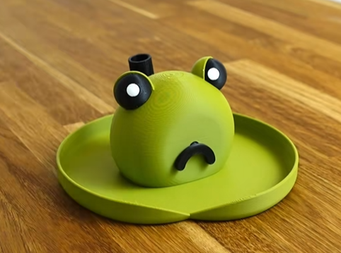 🐸Cute Frog Desk Organizer —— 😃😞A Fun Little Desk Buddy That Changes Expression