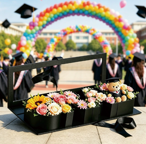 🎁Hot Sale Promotion 49% OFF🔥 DIY Graduation Empty Gift Box with Ribbon, Large Box for Flowers, Candy & Party Favors
