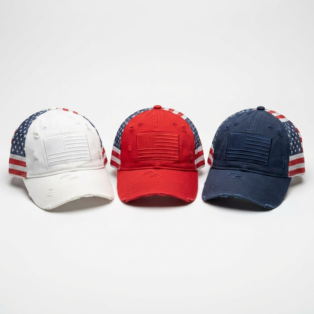 American Flag Ponytail Embroidered Hat🔥Buy 2 Get 1 Free🔥