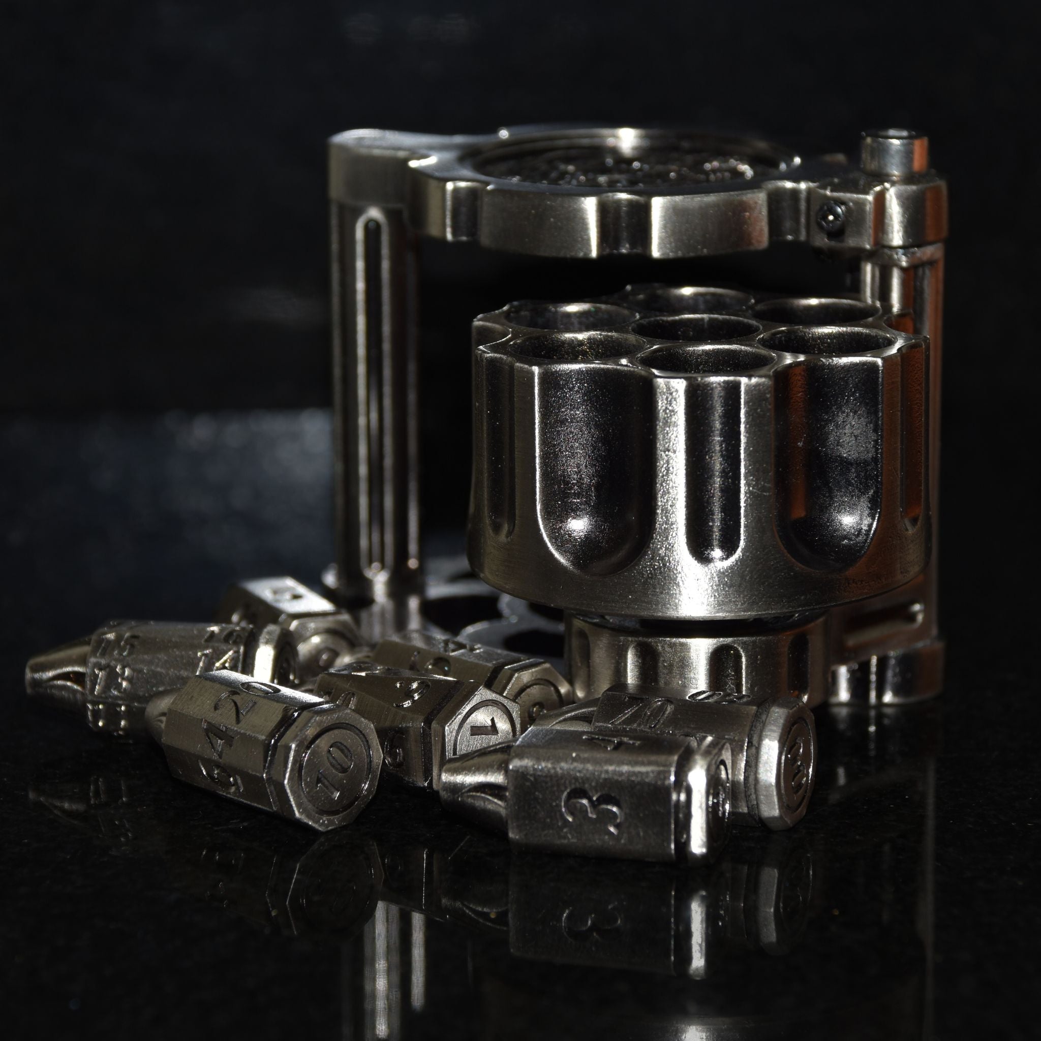 🔥LAST DAY 59% OFF🔥-🚀 Metal Bullet Dice Set🔥
