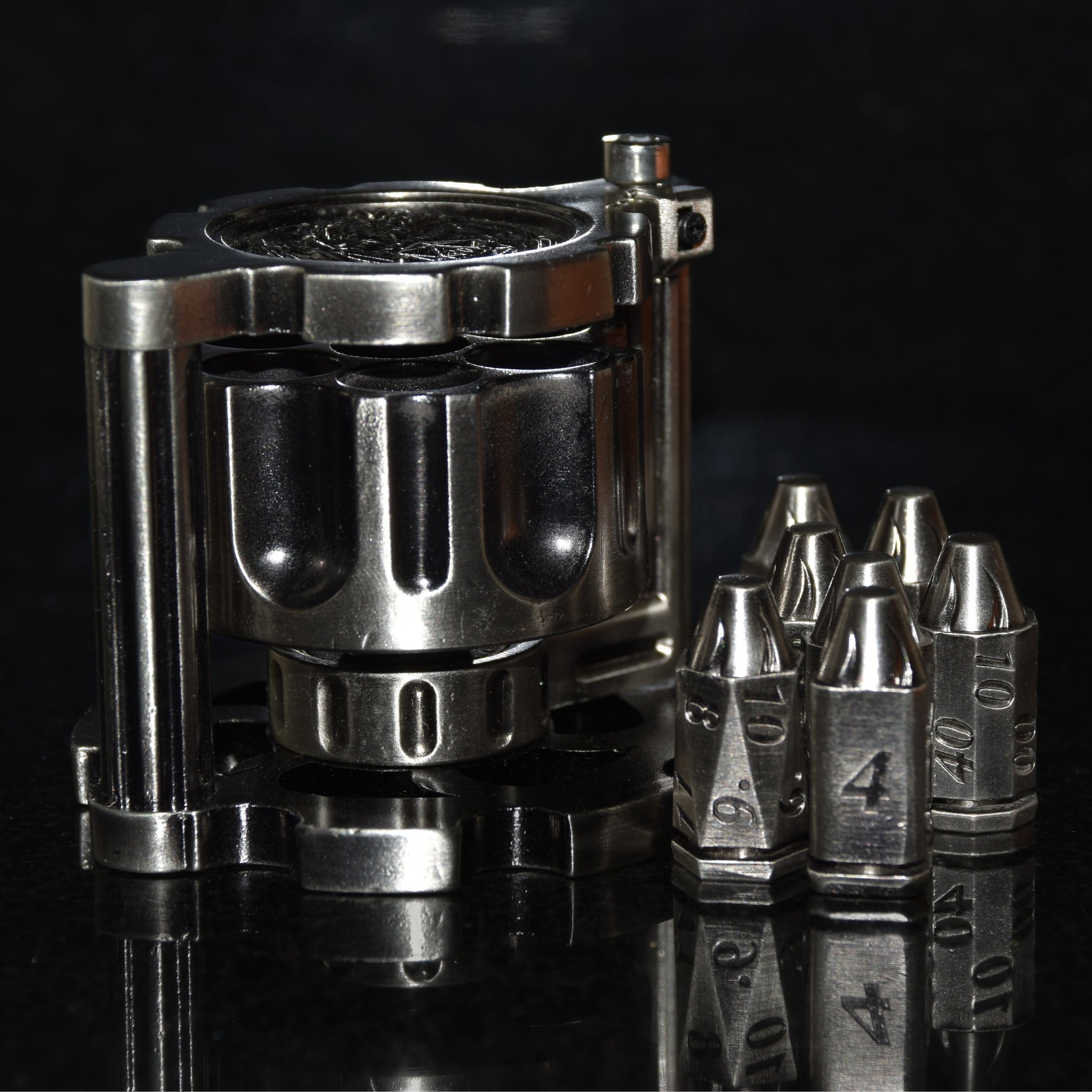 🔥LAST DAY 59% OFF🔥-🚀 Metal Bullet Dice Set🔥