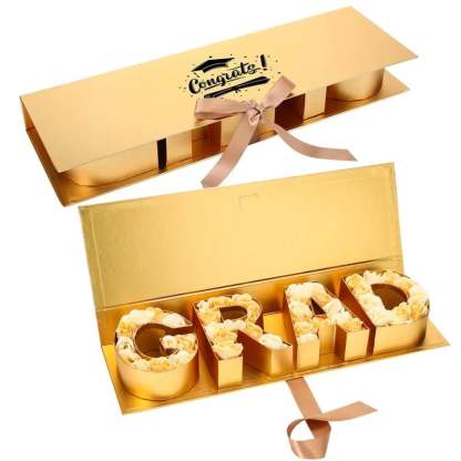 🎁Hot Sale Promotion 49% OFF🔥 DIY Graduation Empty Gift Box with Ribbon, Large Box for Flowers, Candy & Party Favors