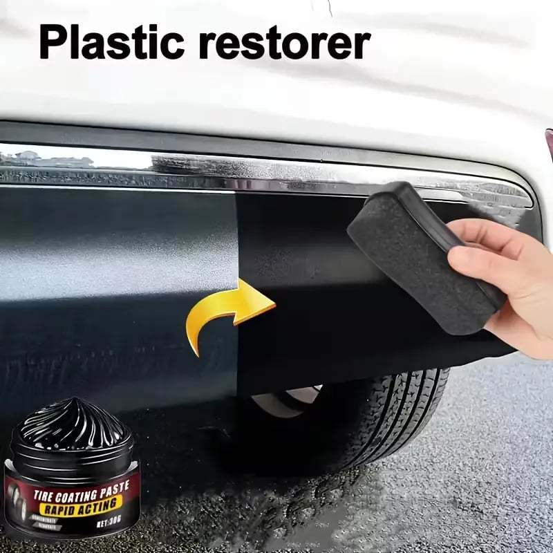 Premium Tire Coating & Trim Restorer: Bring Back the Original Deep Black Shine to Rubber and Plastic