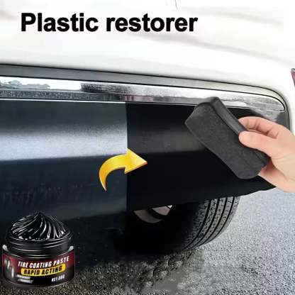Premium Tire Coating & Trim Restorer: Bring Back the Original Deep Black Shine to Rubber and Plastic
