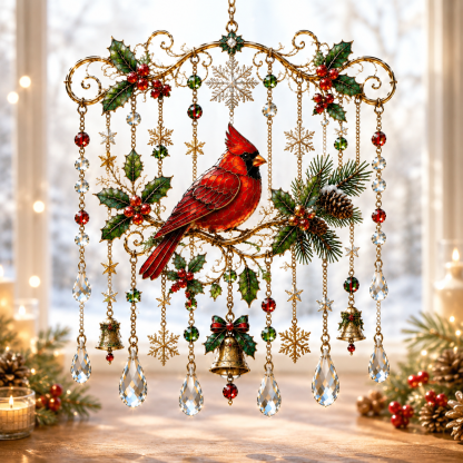 🔥Last Day 49% OFF - Handmade Christmas Stained Glass Window Hanging