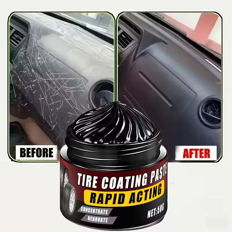 Premium Tire Coating & Trim Restorer: Bring Back the Original Deep Black Shine to Rubber and Plastic