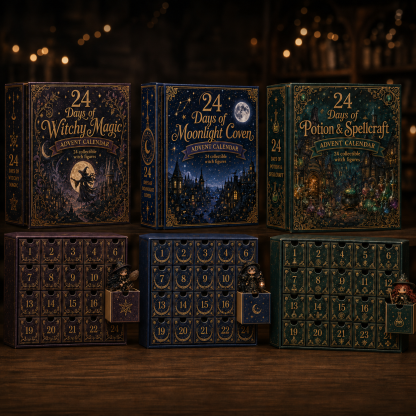 ⏰Limited Stock 49% OFF🔥 2026 The Five Covens Witch Advent Calendar – 24 Collectible Witches, 5 Magical Coven Styles