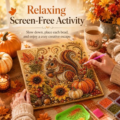🔥Last Day Buy 3 Get 1 Free (Add 4 Pcs To Cart) - 🍂✨Autumn Pearl Painting Kit - Relaxing DIY Craft to Create Sparkling Fall Artwork