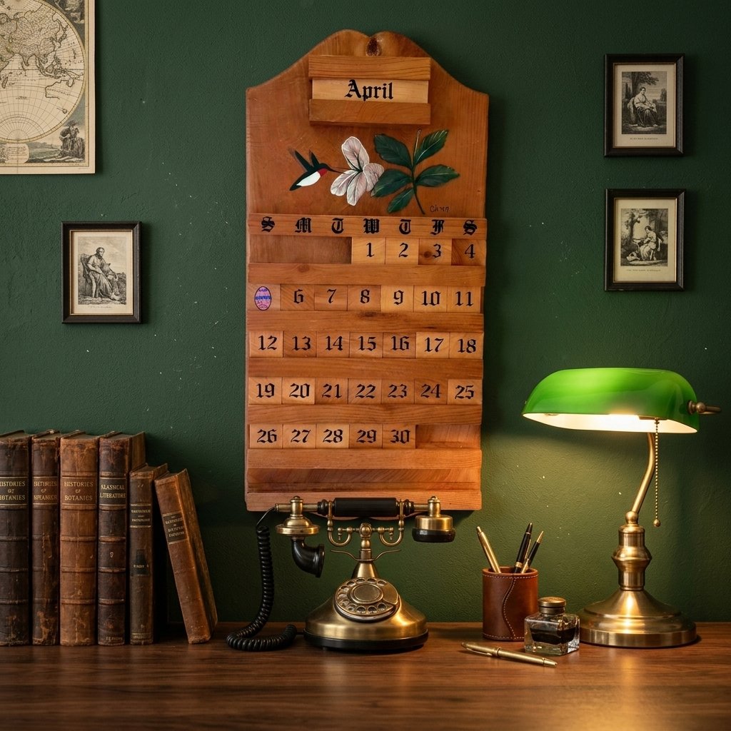 🔥Last Day 49% OFF - 🌿📆Handmade Vintage Wooden Perpetual Calendar