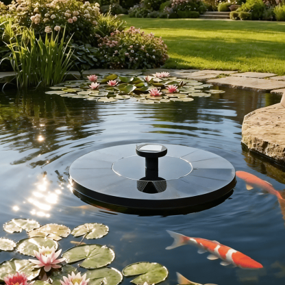 Solar Bath Fountain with 6 Nozzle