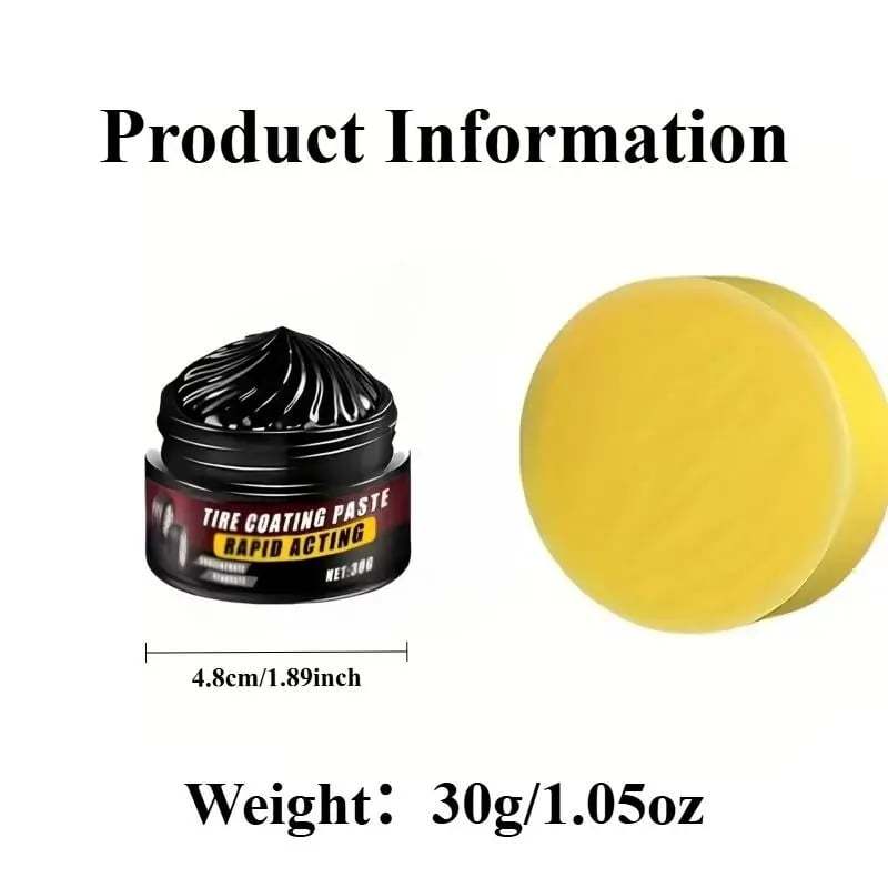 Premium Tire Coating & Trim Restorer: Bring Back the Original Deep Black Shine to Rubber and Plastic