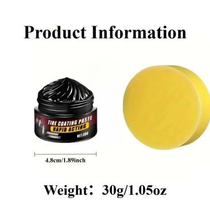 Premium Tire Coating & Trim Restorer: Bring Back the Original Deep Black Shine to Rubber and Plastic