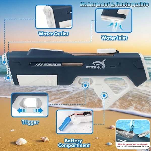 🏆Flash Sale⚡ 50K+ SOLD!🔥 Automatic Water Suction Gun, Waterproof Design