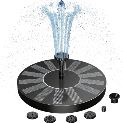 Solar Bath Fountain with 6 Nozzle