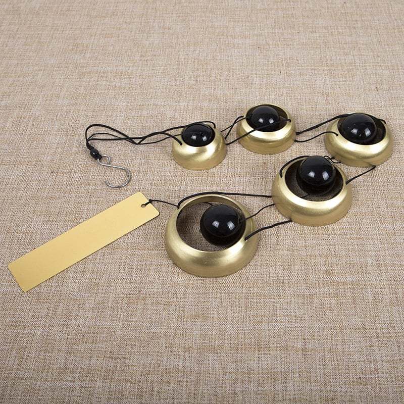 🔔 Quintet Brass Wind Chimes (35-inch)