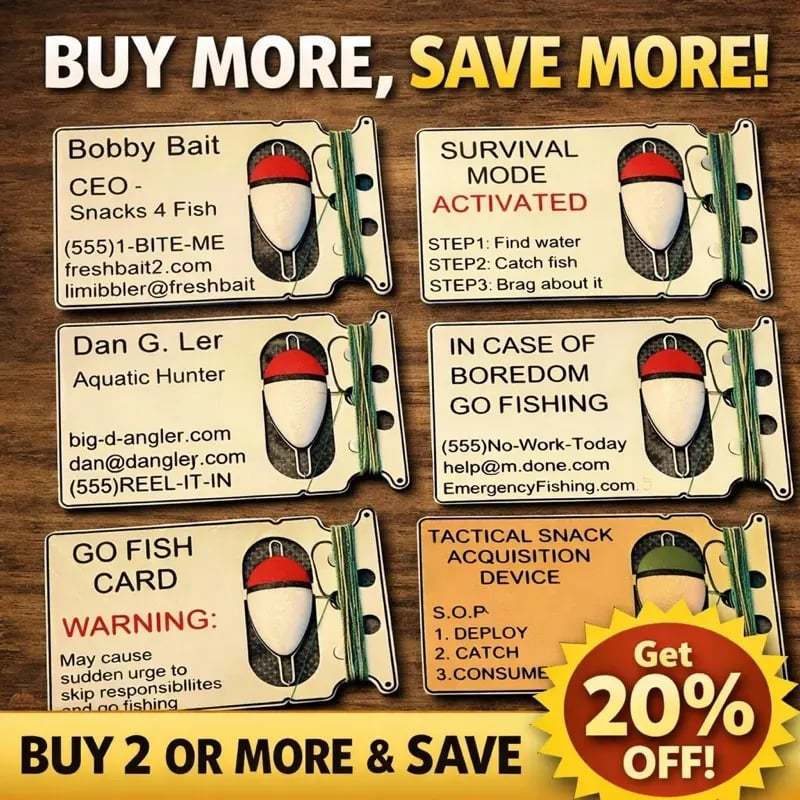 🔥LAST DAY 50% OFF🎣 Go Fish Card – Wallet Fishing Kit