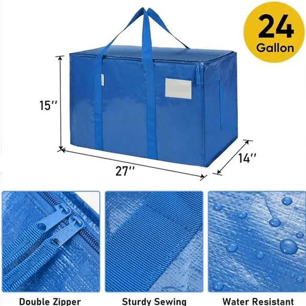 🎁Only $9.99 Last Day Promotion!24 Gallon Extra Large Heavy Duty Foldable Moving Bags